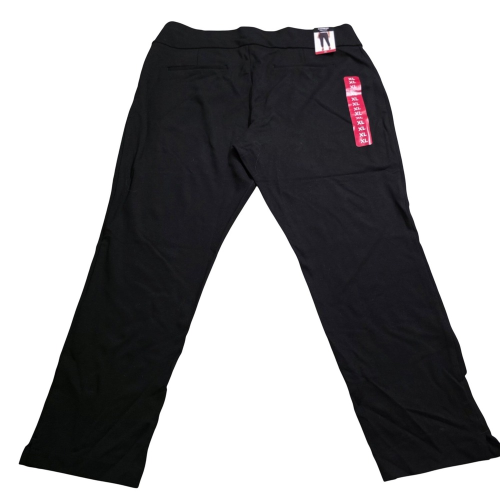 Express Womens XL Black Ponte Pant Pull On Slim Leg Ankle Trousers NWT - Picture 3 of 9